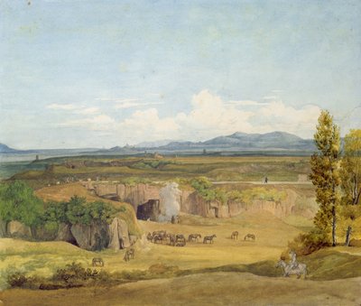View of the Roman Campagna by Johann Christoph Erhard
